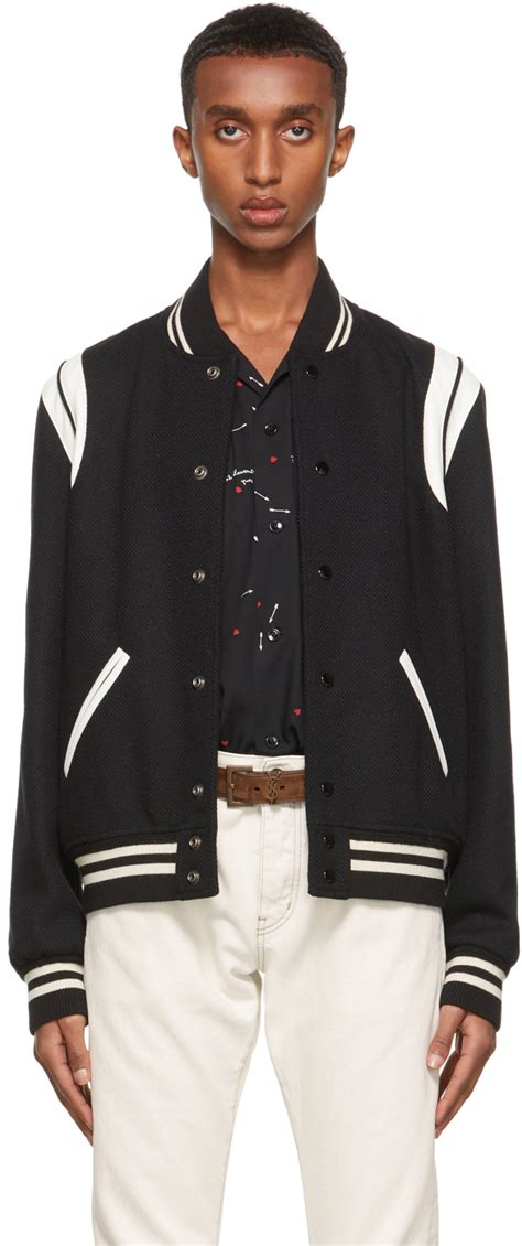 saint laurent replica teddy jacket|saint laurent bomber jacket men.